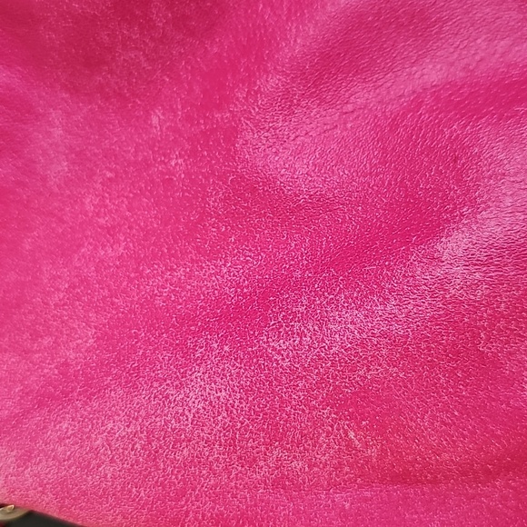 Coach 2010 Poppy Magenta Pink Leather Groovy Hobo (Legacy Stripe Lining) - Picture 15 of 17